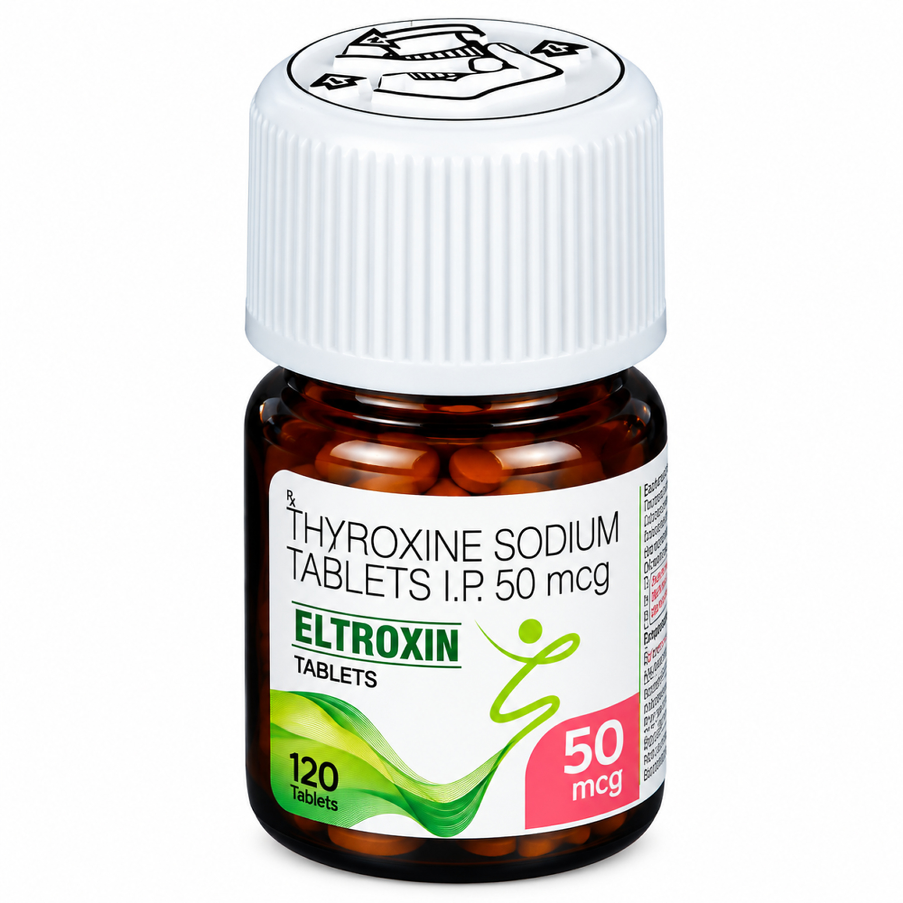 Buy Eltroxin 50 mcg Tablets (Thyroxine sodium (levothyroxine) Tablet) Online
