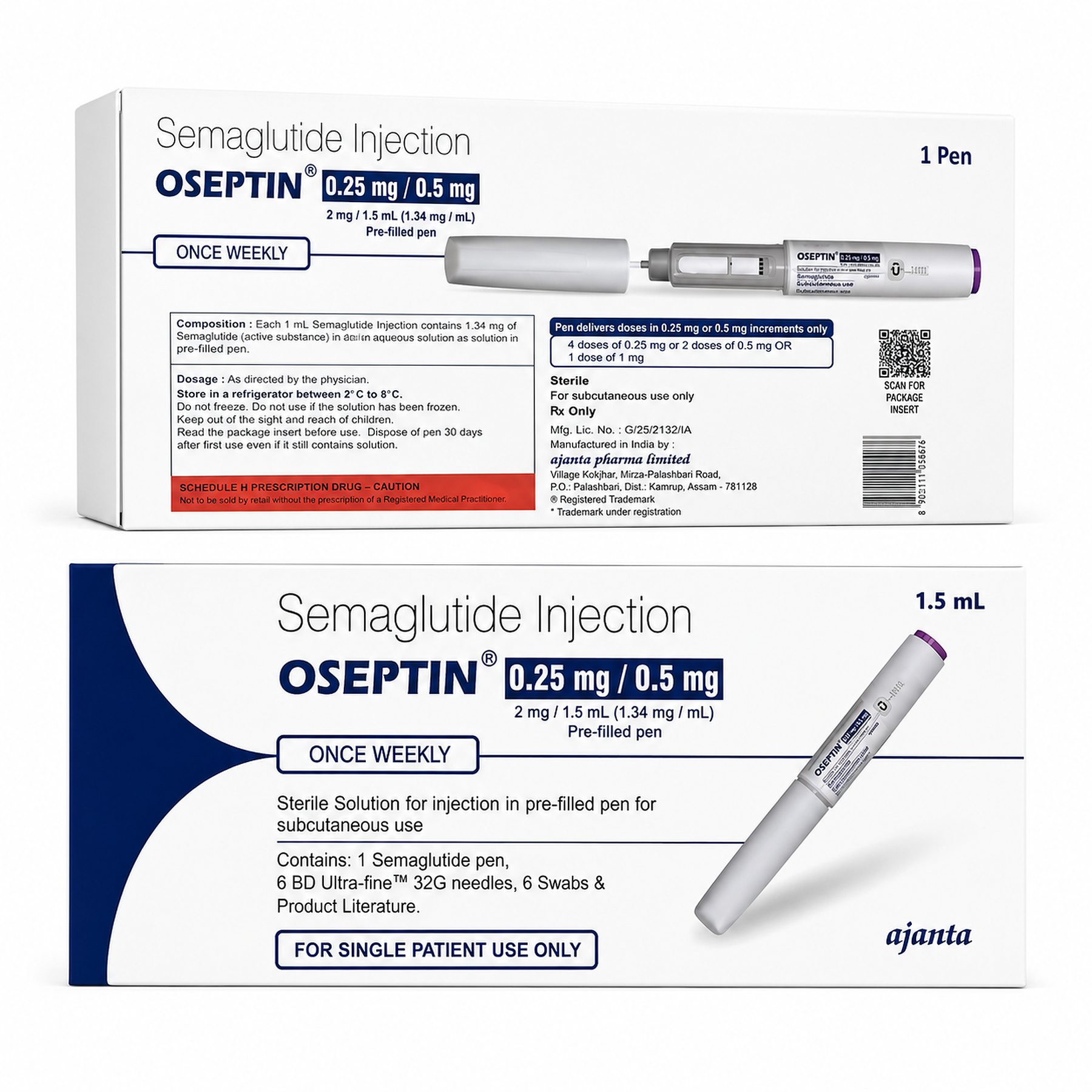 Semaglutide pen 0.25–0.5 mg: what it is
